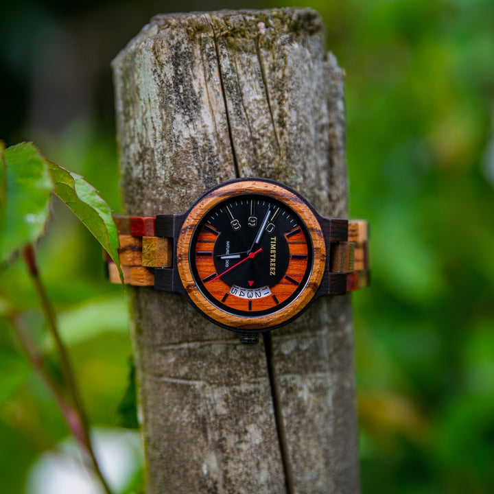 Montre en bois femme - Tropical Zébra