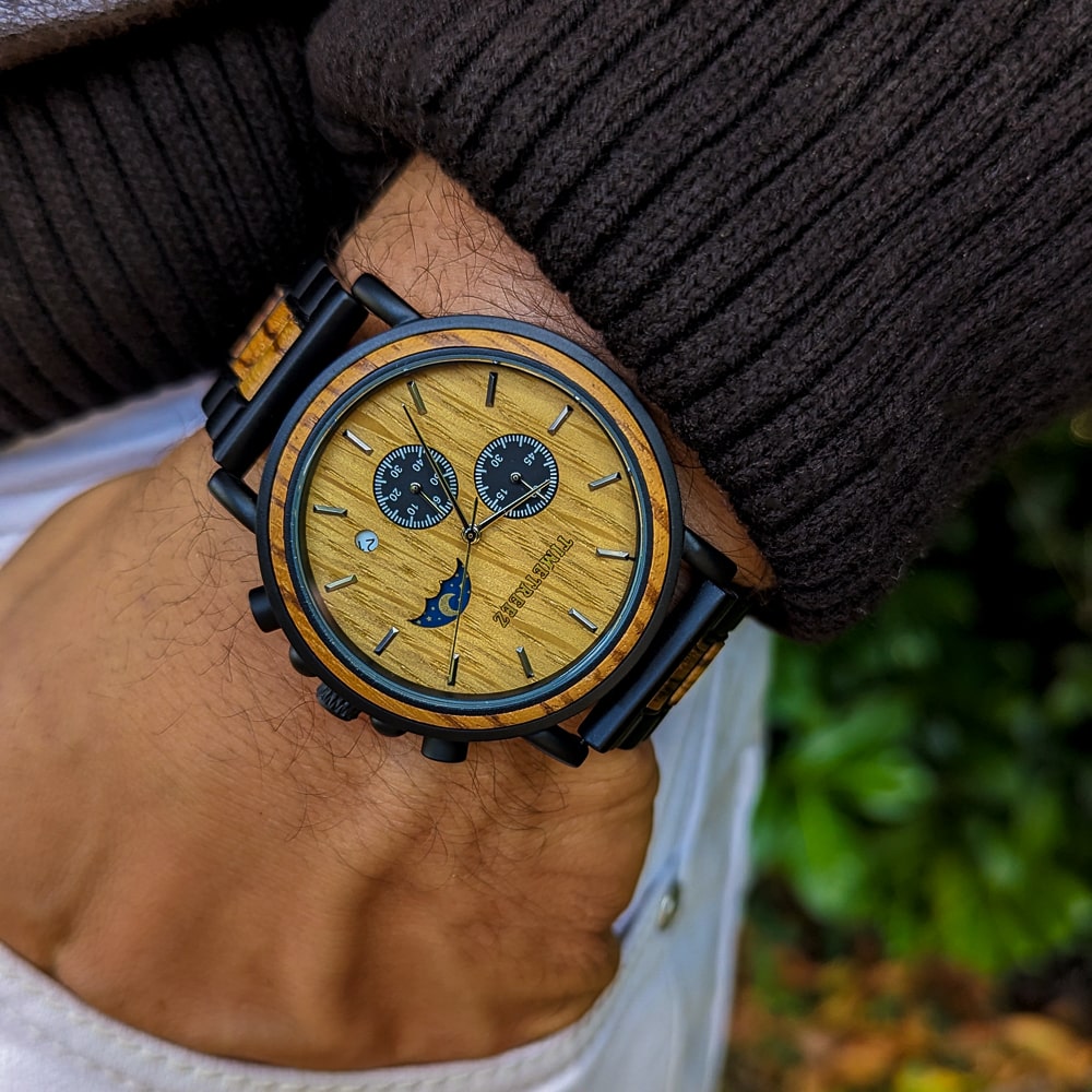 Montre en bois homme - Yellow Stone